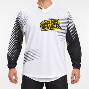 Answer Elite Jersey Mens XL White Long Sleeve Motocross MX Racing Top
